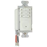 Image : Pass & Seymour RT1LACCV4 7-Button Timer Switch Light Almond 600-Watt - Quantity 4