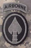 SOCOM (US Army Special Operations Command) ACU Patch with Airborne Tab