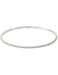 KC Designs "Eternity Bangle" 14k White Gold and Diamond Slip On Bangle Bracelet