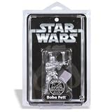 Star Wars: Silver Boba Fett Figure with Star Case