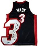 Dwyane Wade Autographed / Signed Black Miami Heat Swingman Jersey