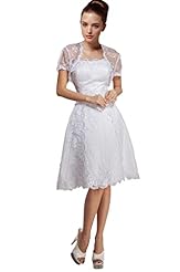 Organza Lace Belted Applique Beaded Knee Length High-Low-Hem Tea Length Evening Dress 