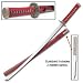 Samurai Sword w/Mini Tanto, Red Handle