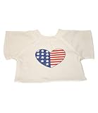 USA T-Shirt Outfit Fits Most 8" - 10" Inch Webkinz, Shining Star and Make Your Own Stuffed Animals and Dolls
