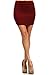 THEKAYLYNSHOP Women's Fitted Solid Mini Skirt with Stretch