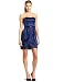 Jessica Simpson Women's Strapless Tiered Wrap Dress,Medieval Blue,12