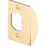SLIDE-CO PRIME-LINE E 2232 LATCH STRIKE PLATE BRASS