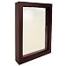 Dark-walnut wood stain 4x6 shadow box for your print or collectibles - 4x6