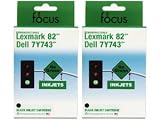 Remanufactured 2-Pack for Dell A940 A960: 2 Black Cartridges