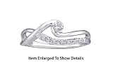 Stunning 10k. White Gold Diamond Promise Ring