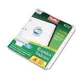 Custom Label Tab Dividers With Self-Adhesive Tab Labels, 8-Tab/Set, 5 Sets/Pack - Same Day Shipping (orders by 3 pm), Next Day Delivery (in most cases)