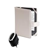 Die original Gecko H�lle f�r den Sony PRS T1 und Sony PRS T2 Touch E-Reader Ebook Cover H�lle weiss / white - im praktischen Buchstyle + einem USB Netzadapter f�r die Steckdosevon "Gecko"