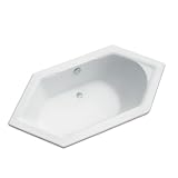 Acryl 6 Eckbadewanne 107, weiß, 180 x 80 cm Set