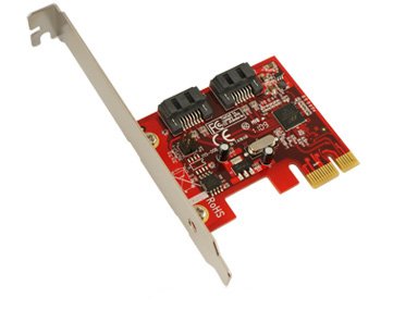 Koutech Dual Channel SATA 6Gb/s PCI Express (x1) with HybridDrive Support (2xInt) (with both Regular & Low-Profile brackets)