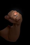 Metal LED Superman Ring