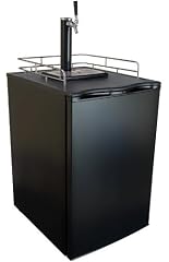 Keggermeister KM2800BK Kegerator Full-Size Single-Tap Beer Refrigerator and Dispenser, Black