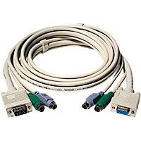 Rotronic Spezial Kabelsatz KVM Kabel HD15 / Stecker 2 x mDIN6 / Stecker an HD15 / Buchse 2 Preisvergleich