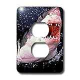 Sharks - Great White Shark - Light Switch Covers - 2 plug outlet cover