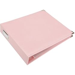 12x12 Faux Leather 3-Ring Binder: Pretty Pink