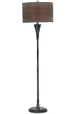 Hourglass Floor Lamp 58h Oil Rbd Bronze