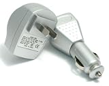 Incipio Travel Charging AC Wall Adapter Car Kit fits USB connection devices - Silver