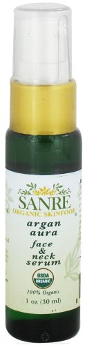SanRe Organic Skinfood - Argan Aura - 100% USDA Organic Clearing and Anti-Aging Serum For Aging to Problem Skin
