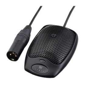 Electrovoice PC Boundary Microphone Low Profile, On Off or Momentary Push to Mute, Push to Talk by