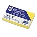 Unruled Index Cards, 3 x 5, Canary, 100/Pack