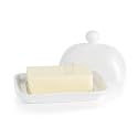 White Porcelain Essential Butter Dish with Lid