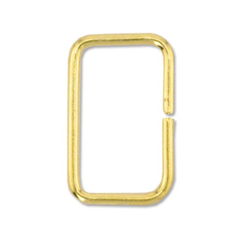 Beadalon Jump Ring 5 by 6-1/2mm Gold Plated, 35-Piece