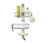 simplehuman Adjustable Shower Caddy, Stainless Steel
