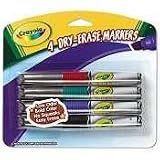 Crayola 98-9626-051 Crayola Dry Erase Marker, Chisel Tip, Black, Box of 12