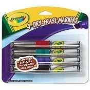 Childrens Toyshop  Toys : Crayola 98-9626-051 Crayola Dry Erase Marker, Chisel Tip, Black, Box of 12