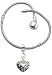 Bracelet for Pandora Beads and charms by GlitZ JewelZ &Acirc;&copy; - Silver plated - Size 8 1/4" (21cms) - comes with a 12MM (1/2") puff heart charm - fits all pandora / troll / chamilia beads - shines lovely