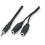 6-in Stereo 3.5mm (1/8") Y-Splitter, 1 Male to 2 Female