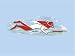 Spear Fisher Dive Flag Scuba Diving Die Cut Bumper Sticker
