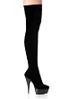 5 3/4 Spike Heel Platform Stretch Velvet Thigh Boot Women'S Size Shoe