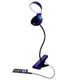 Vibe Clip-on Speaker with Fold Out Light (Battery or Plug in Powered) Purple ~ Vibe