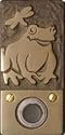 Frog and Dragonfly Amphibian Toad Froggie Home Decor Bronze Doorbell from Paul Strauch Studio
