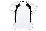 ホンダ：Tシャツ クールマックス/COOL MAX Vネック 吸汗速乾 ホワイト/ブラック 0SYES-M5A / カラー：ホワイト/ブラック / サイズ：LL