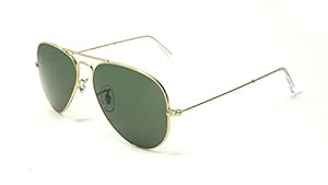Ray Ban RB3025 W3234 Sunglasses Gold Frame / G15 Green Non-Polarized Lenses - Small Size