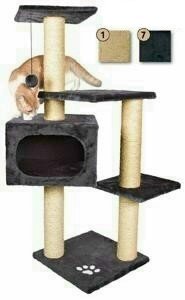 Childrens Toyshop  Garten & Freizeit : Kratzbaum 'Palamos', 109 cm, anthrazit
