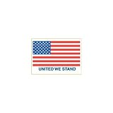 6 x 4 Static Cling for Inside Window. Red, White & Blue Flag. 250 Sheets Box (1... 