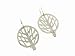 Cut Out Tree Earrings in Silver by Yayoi Forest