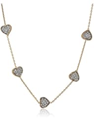 Juicy Couture Tiny Hearts Necklace, 16"
