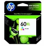 HP 60XL Tri-color Ink Cartridge in Retail Packaging (CC644WN)