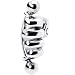 Silver 925 Curved Top Down Empowering Hand Eyebrow Ring