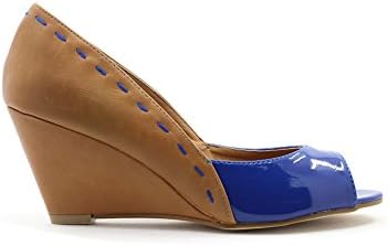 FFC New York Women's Mona Wedges, Brown 9 M