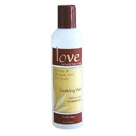 Love Natural Hair Care Soaking Wet Sulfate-Free Shampoo Earthly Body's "Love" line of hair care products uniquely feature both Argan Oil from Morocco and Hemp Seed Oil. Argan Oil and Hemp Oil are rich in nourishing Omega-3s, add moisture to hair, and offer protection from elements.