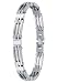 Jewelry : Stainless Steel and Mother of Pearl Accents Bracelet